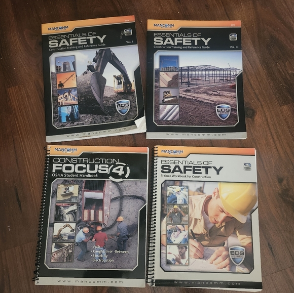 2014 Mancomm 4 Books Essentials of Safety Construction Training &Reference Guide - Picture 1 of 16